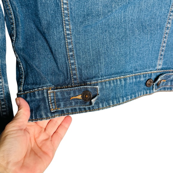 Levi's Denim Jean Jacket S Small Blue Cotton Casual Trendy Red Tag - Picture 6 of 11